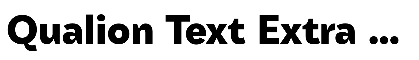 Qualion Text Extra Bold